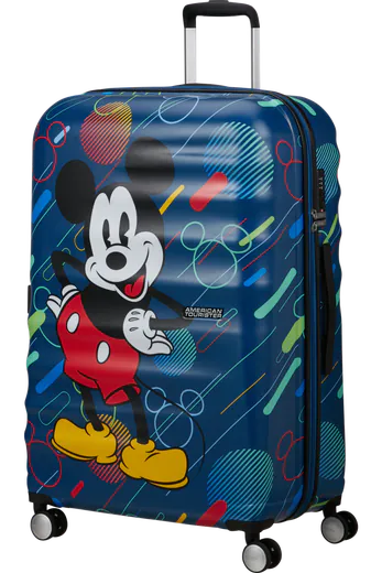 Mala de Viagem Grande 77cm 4 Rodas Mickey Pop Futurista