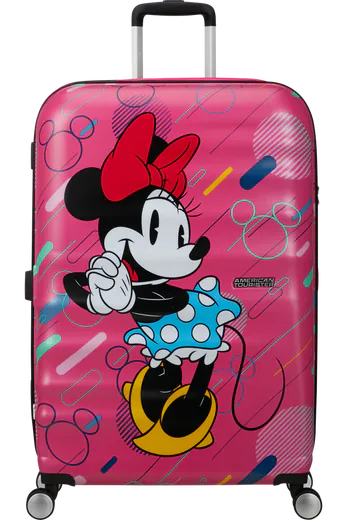 Mala de Viagem Grande 77cm 4 Rodas Minnie Pop Futurista