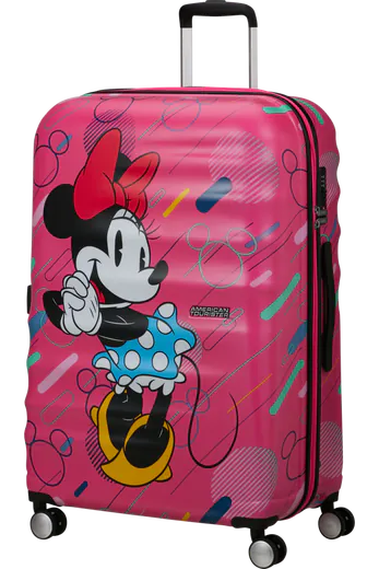 Mala de Viagem Grande 77cm 4 Rodas Minnie Pop Futurista