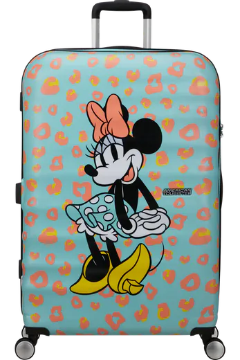 Mala de Viagem Grande 77cm 4 Rodas Minnie Pontos Pastel