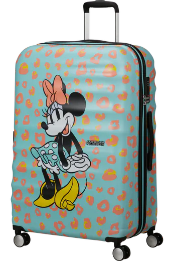 Mala de Viagem Grande 77cm 4 Rodas Minnie Pontos Pastel