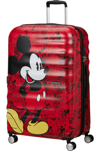 Mala de Viagem Grande 77cm 4 Rodas Mickey Banda Desenhada