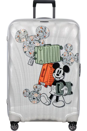 Mala de Viagem Grande 75cm 4 Rodas Disney Mickey 's Travel Tales