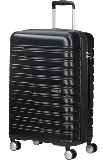 Mala de Viagem Média 67cm Expansível 4 Rodas Preto Sombra