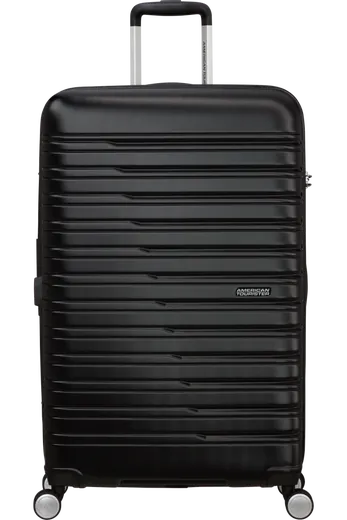 Mala de Viagem Grande 78cm Expansível 4 Rodas Preto Sombra