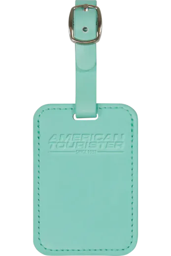 Etiqueta de Viagem Verde Menta