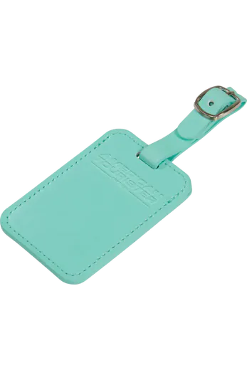 Etiqueta de Viagem Verde Menta
