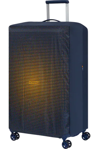 Capa para Mala de Viagem Grande Azul/Laranja