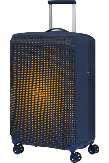 Capa para Mala de Viagem Média Azul/Laranja