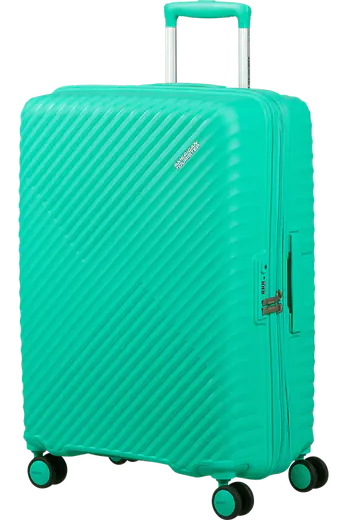 Mala de Viagem Média 68cm Expansível 4 Rodas Aqua Cyber