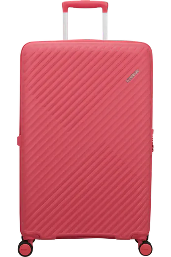 Mala de Viagem Grande 78cm Expansível 4 Rodas Rosa Glitch