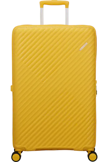 Mala de Viagem Grande 78cm Expansível 4 Rodas Amarelo Digital