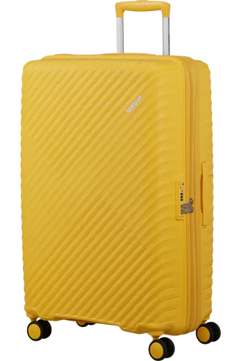 Mala de Viagem Grande 78cm Expansível 4 Rodas Amarelo Digital