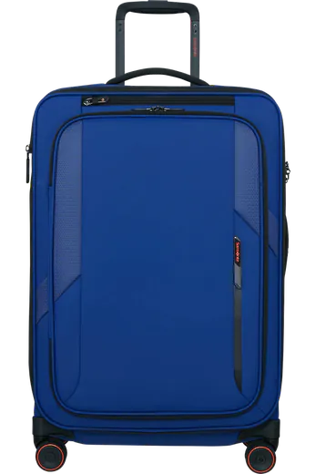 Mala de Viagem Média 67cm Expansível 4 Rodas Azul Elétrico