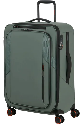 Mala de Viagem Média 67cm Expansível 4 Rodas Verde Sálvia