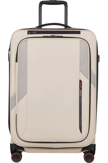 Mala de Viagem Média 67cm Expansível 4 Rodas Areia