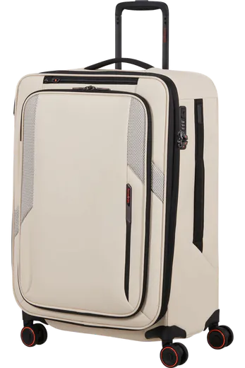 Mala de Viagem Média 67cm Expansível 4 Rodas Areia