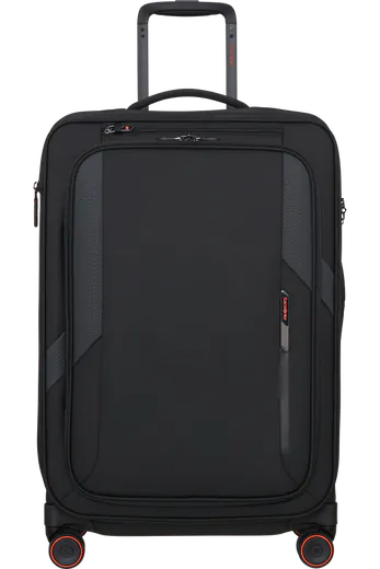 Mala de Viagem Média 67cm Expansível 4 Rodas Preto