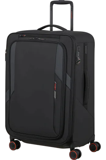 Mala de Viagem Média 67cm Expansível 4 Rodas Preto