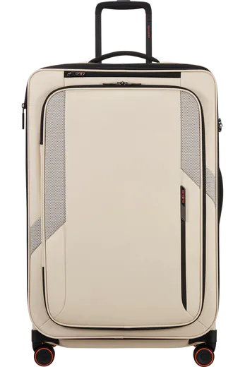 Mala de Viagem Grande 78cm Expansível 4 Rodas Areia