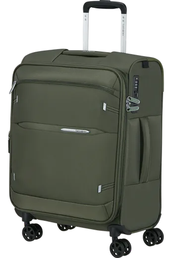 Mala de Cabine 55cm Expansível 4 Rodas Verde Escuro