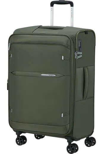 Mala de Viagem Média 68cm Expansível 4 Rodas Verde Escuro