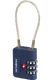 Cadeado com Cabo de Aço Azul - Cadeado com Cabo de Aço Azul - Acessórios de Viagem | Samsonite