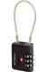 Cadeado com Cabo de Aço Preto - Cadeado com Cabo de Aço Preto - Acessórios de Viagem | Samsonite