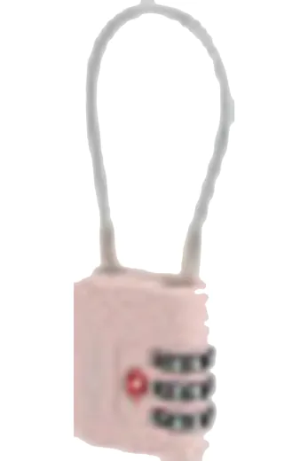 Cadeado com Cabo de Aço Rosa