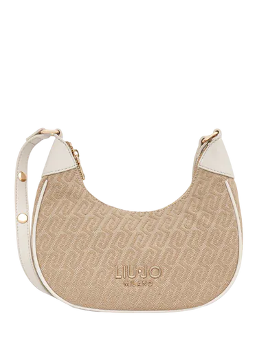 Mala de Ombro/Tiracolo Logo Bege/Branca