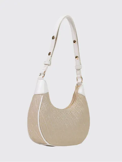 Mala de Ombro/Tiracolo Logo Bege/Branca