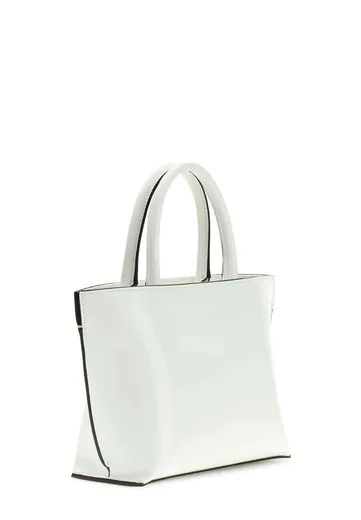 Mini Mala de Mão Arnela Matelassê Branca