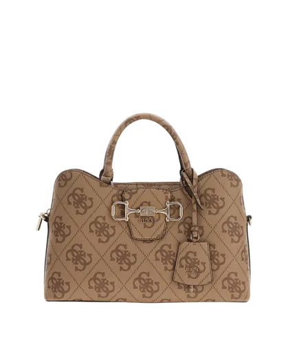 Mala de Mão Janie Logo Castanha