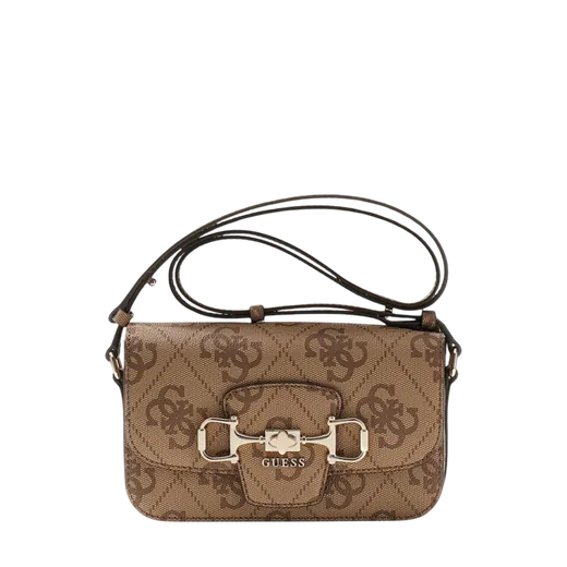 Mala de Ombro/Tiracolo Janie Logo Castanha