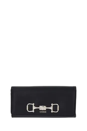 Carteira Grande com Aba Janie Preta