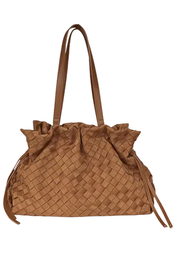 Mala Tote Entrançada Castanha