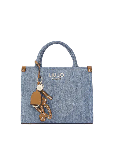 Mala de Mão Pequena com pendente Azul Ganga