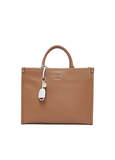 Mala de Mão Média com pendente Castanha