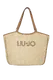 Mala Tote Logo Natural Bege/Castanha - Liu Jo | Mala Tote Logo Natural Bege/Castanha | Misscath
