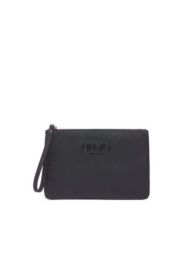 Clutch Média Logo Preta