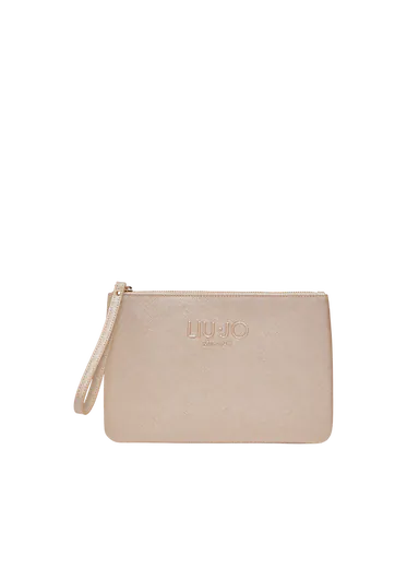 Clutch Média Logo Dourada