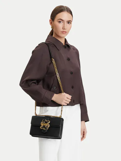 Mala de Ombro/Tiracolo Iconic Snakes Preta