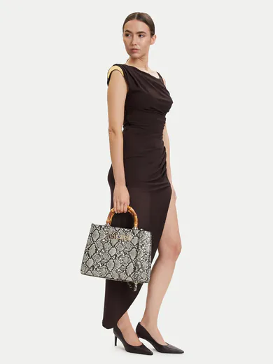 Mala de Mão Média com pormenor Padrão Cobra