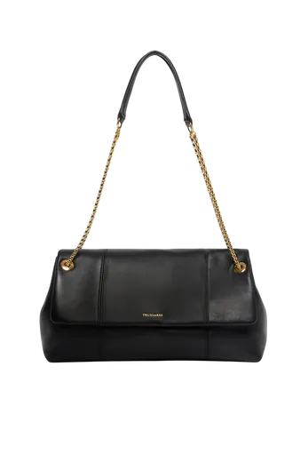 Mala de Ombro Média Orbita com corrente Preta