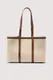 Mala Shopper Média Elba Bege/Castanha - Trussardi | Mala Shopper Média Elba Bege/Castanha | MISSCATH