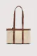 Mala Shopper Pequena Elba Bege/Castanha - Trussardi | Mala Shopper Pequena Elba Bege/Castanha | MISSCATH