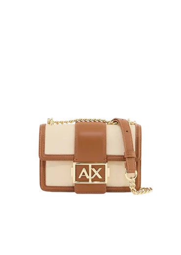 Mala de Tiracolo Armani Exchange Feminina Castanha