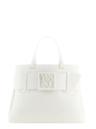 Mala Shopper Grande Armani Exchange Branca