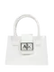 Mala Shopper Pequena Fibbia Branca - Armani Exchange | Mala Shopper Pequena Fibbia Branca | Misscath