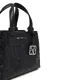 Mala de Mão Liz Monogram S Preta - Armani Exchange | Mala de Mão Liz Monogram S Preta | MISSCATH